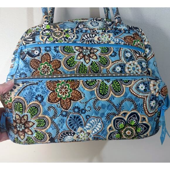 Vera Bradley Bali Blue Paisley Floral Shoulder Bag OS - Picture 10 of 10